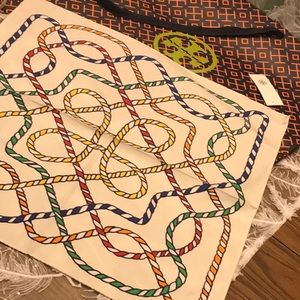Tory Burch Accessories - Tory BURCH Silk SCARF Nautical rope rare design Tory Burch Accessories - Tory BURCH Silk SCARF Nautical rope rare design